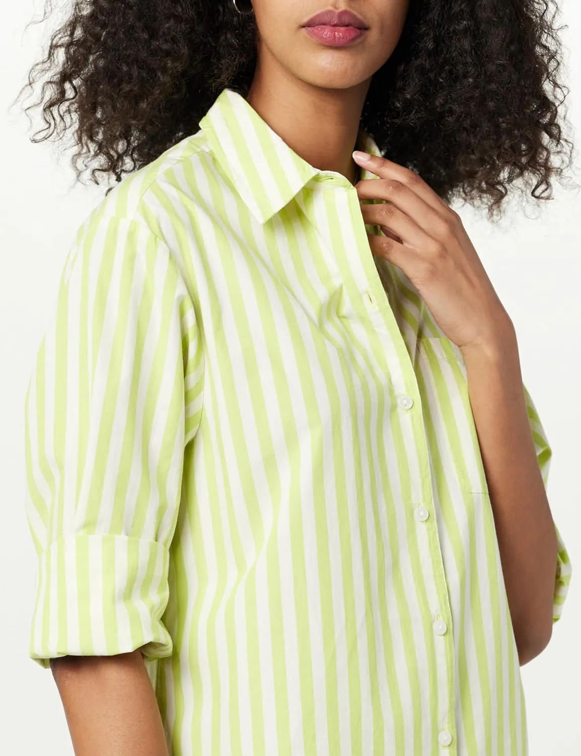 The Drop Women's Kendra Loose Fit Long Shirt