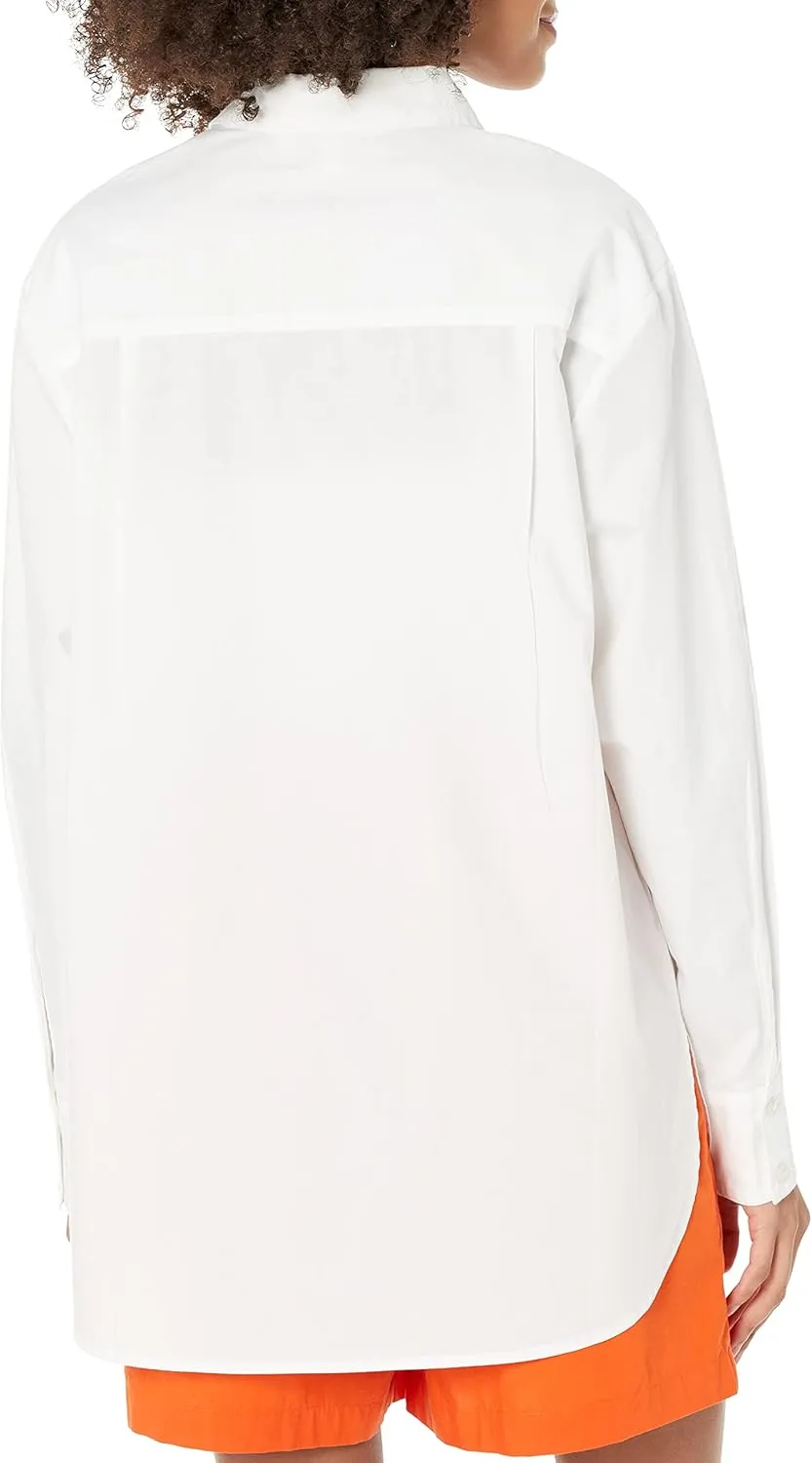 The Drop Women's Kendra Loose Fit Long Shirt
