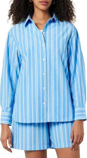 The Drop Women's Kendra Loose Fit Long Shirt