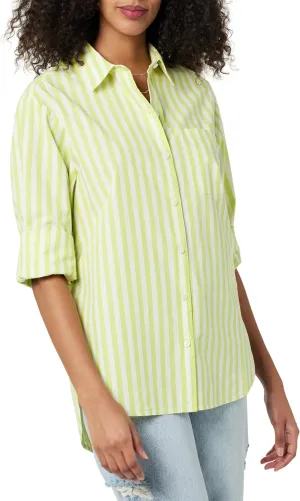 The Drop Women's Kendra Loose Fit Long Shirt