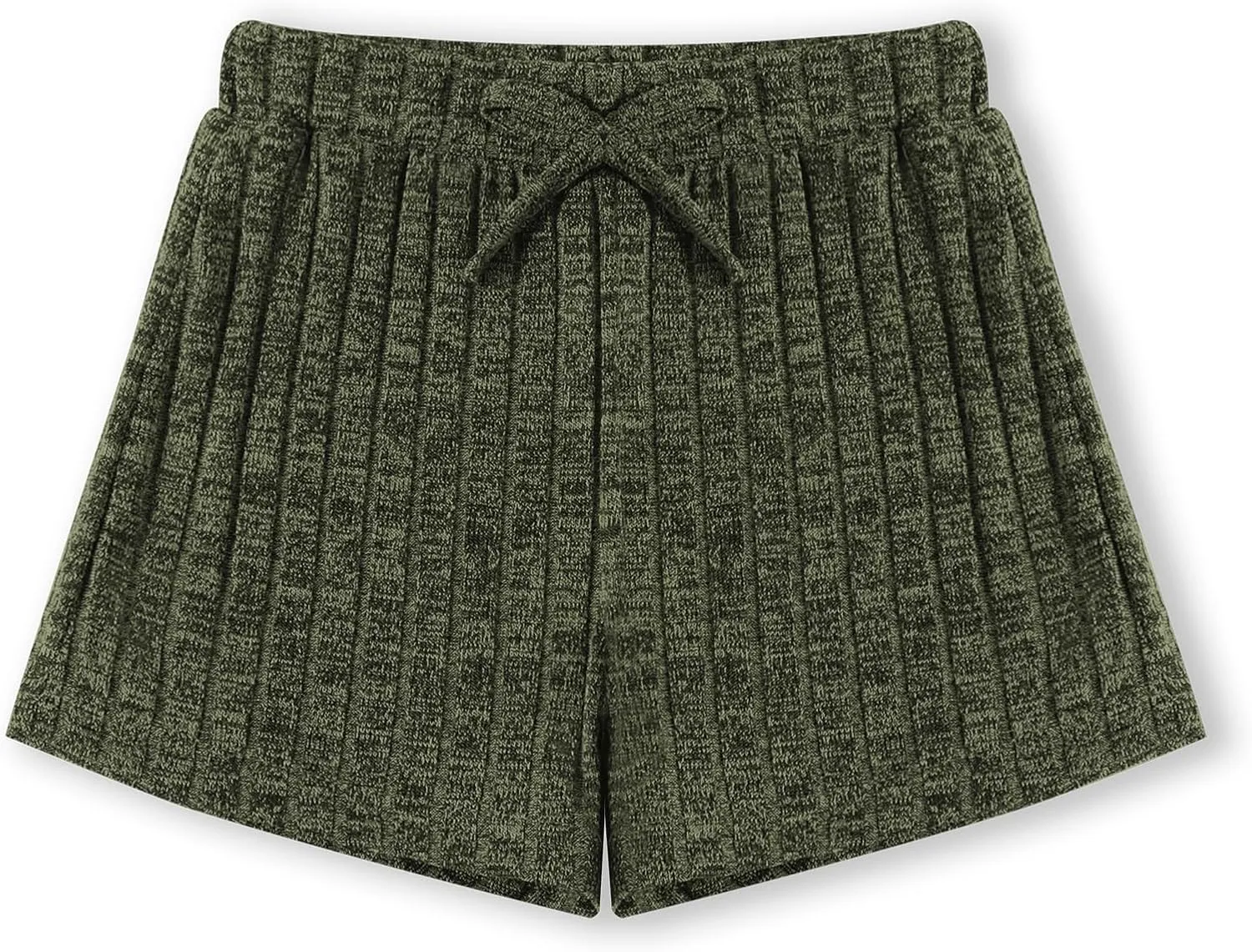 Toddler Girls Shorts Soft Ribbed Knit with Bow Baby Girls Casual Playing Summer Shorts for Little Kid 18 Month-6T