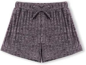 Toddler Girls Shorts Soft Ribbed Knit with Bow Baby Girls Casual Playing Summer Shorts for Little Kid 18 Month-6T