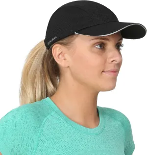 TrailHeads Women's Race Day Performance Running Cap, Lightweight & Quick Drying Mesh Sports Hat with Reflective Trim