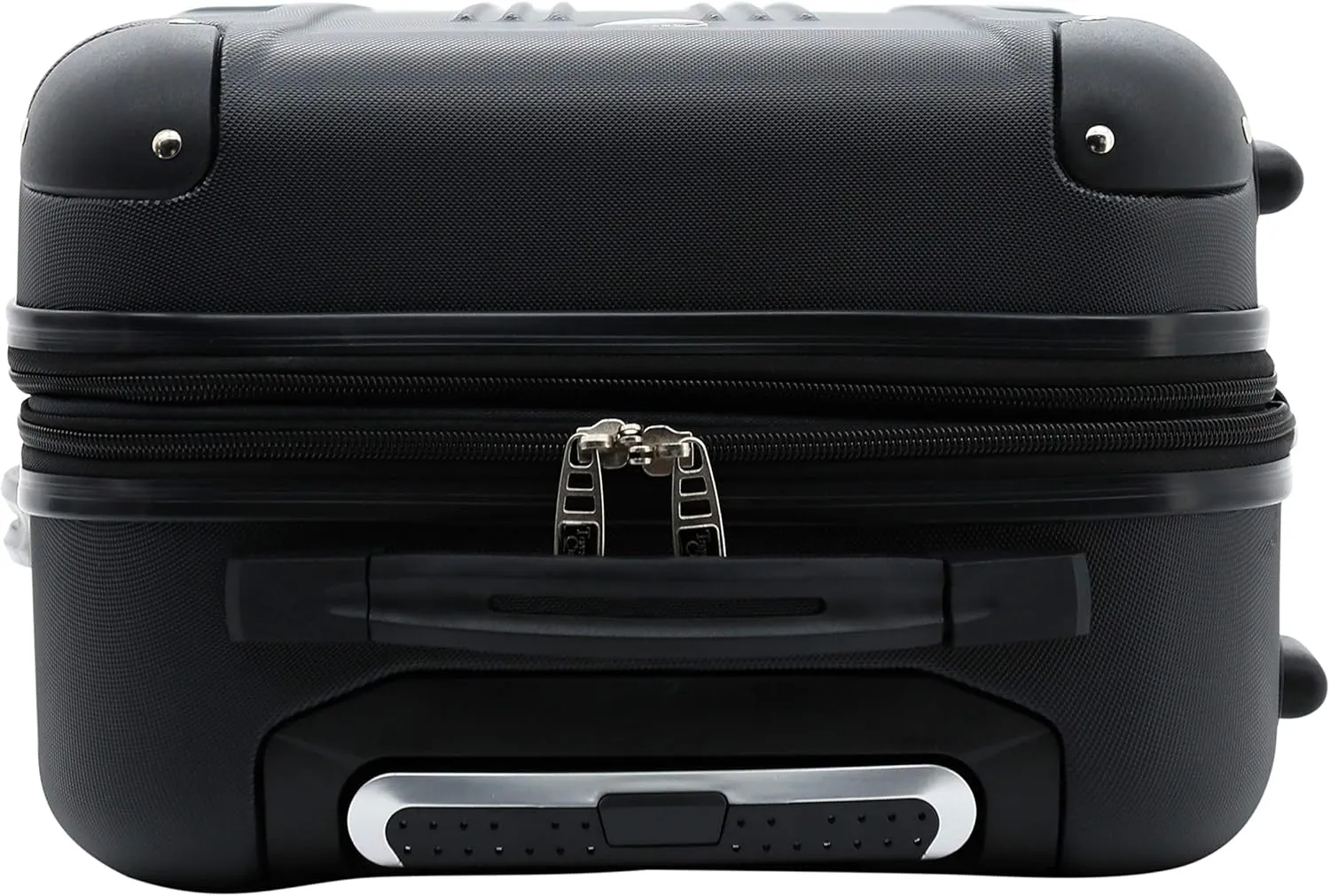 Travelers Club Chicago Hardside Expandable Spinner Luggage, Black, 3 Piece Set