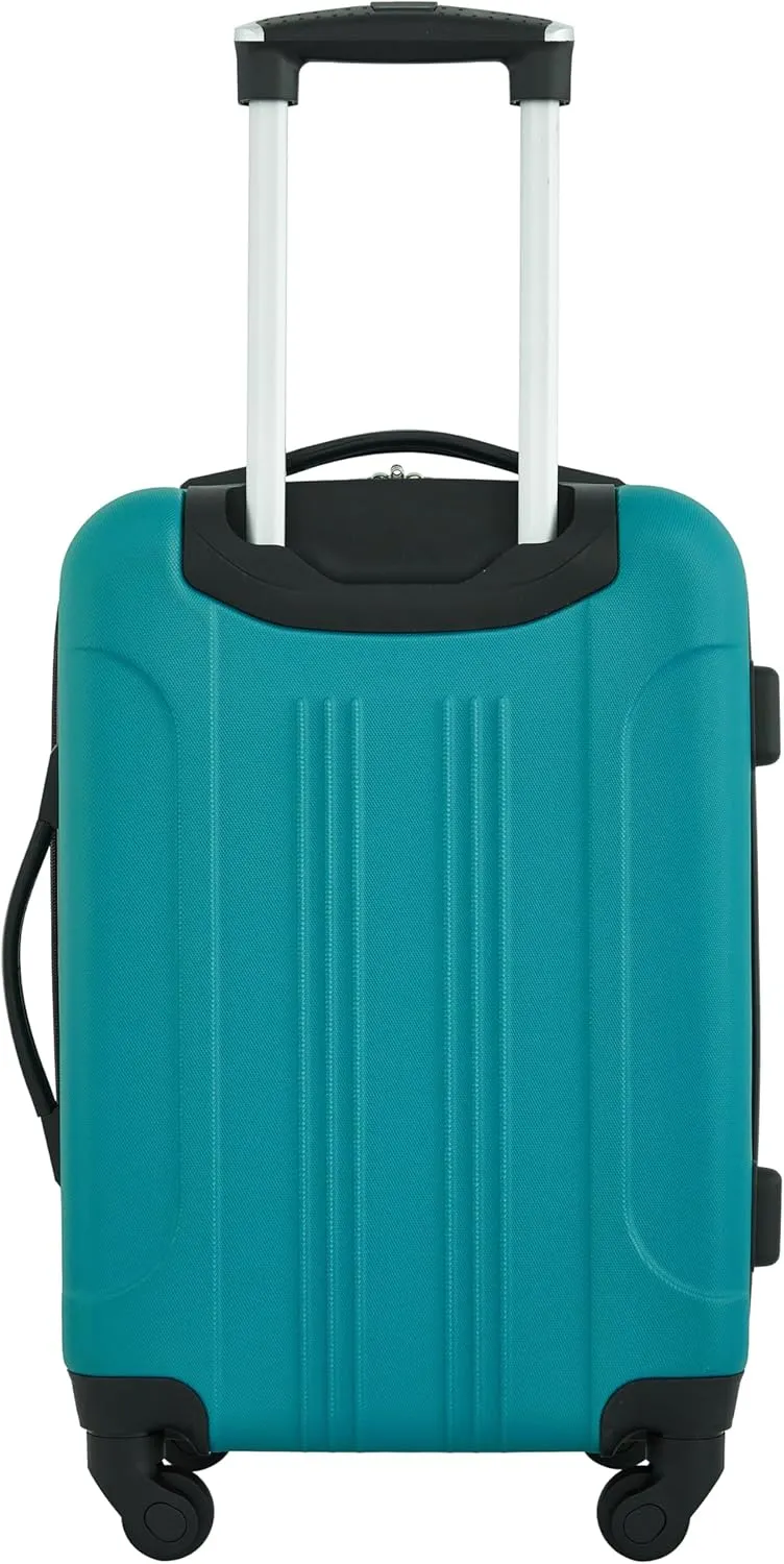 Travelers Club Chicago Hardside Expandable Spinner Luggage, Teal, 3 Piece Set