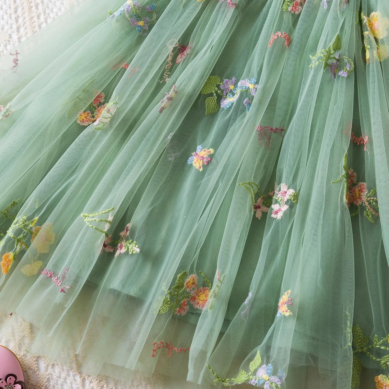 TTYAOVO Toddler Baby Dress Birthday Party Tulle Girl Dresses