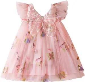 TTYAOVO Toddler Baby Dress Birthday Party Tulle Girl Dresses