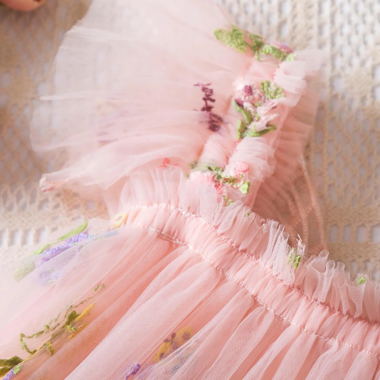 TTYAOVO Toddler Baby Dress Birthday Party Tulle Girl Dresses
