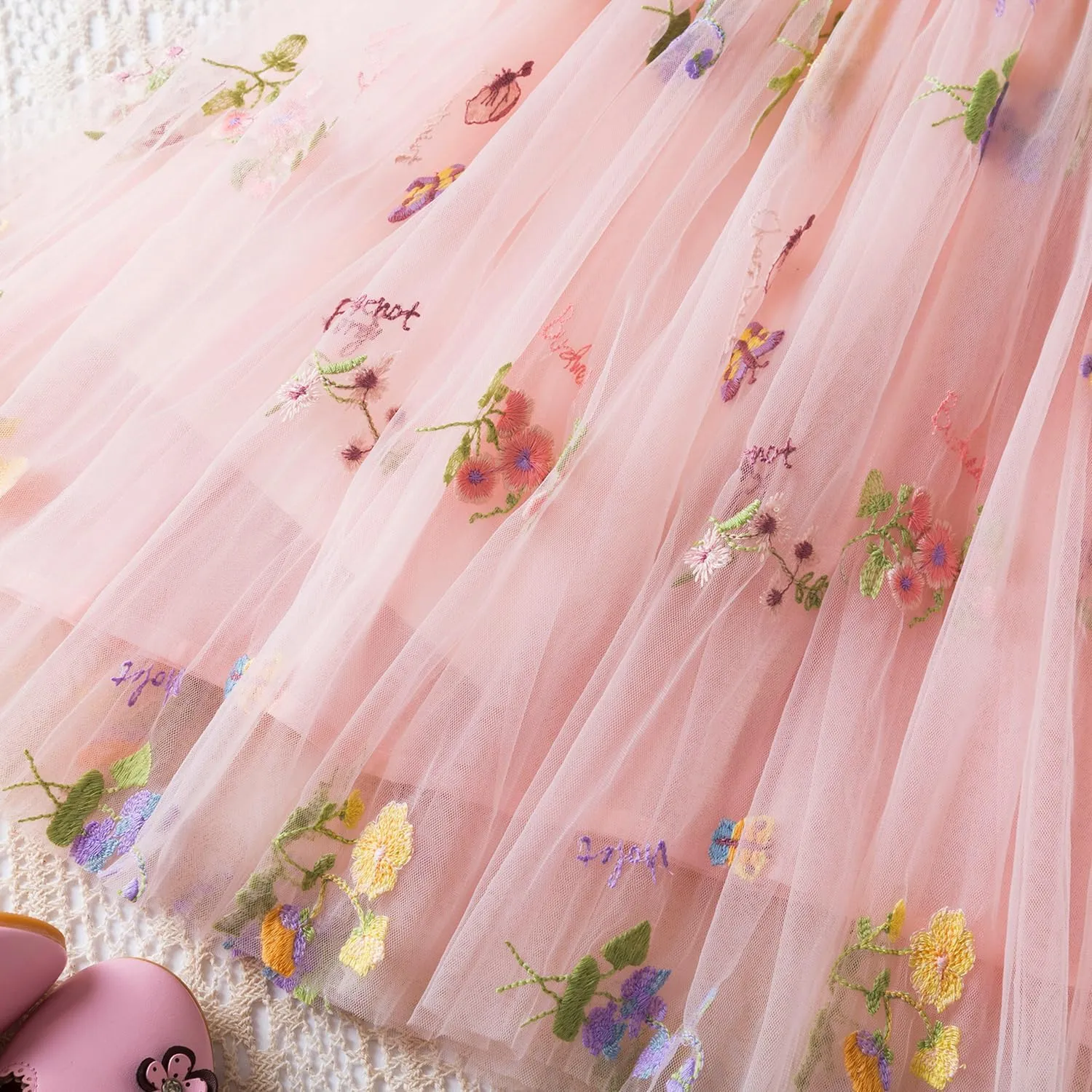 TTYAOVO Toddler Baby Dress Birthday Party Tulle Girl Dresses