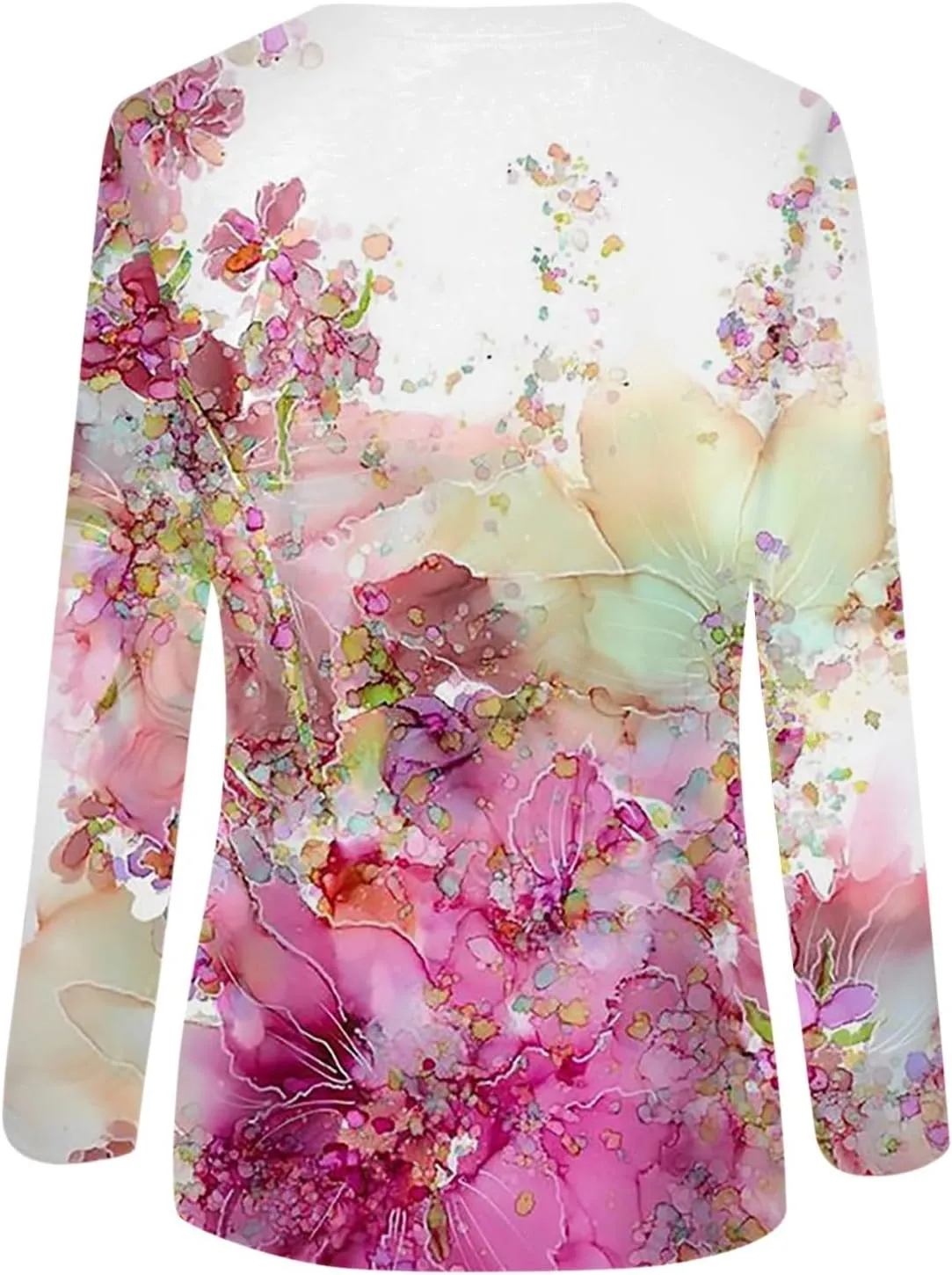 Vintage Tees for Women Women's Fashion Casual Round Neck Long Sleeve Printed T-Shirt Top
