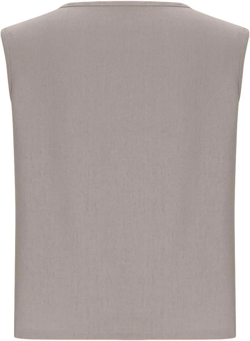 Women Cotton Linen Tank Tops Crew Neck Solid Sleeveless Shirt Loose Vest 2025 Casual Beach Tees Spring Summer Clothes