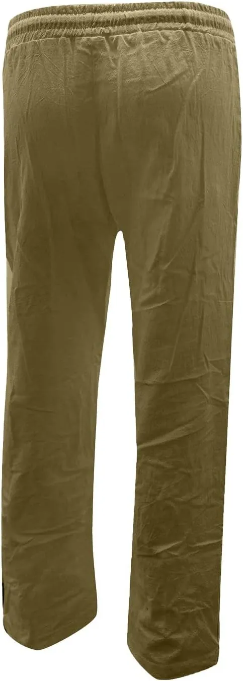 Women High Waisted Wide Leg Pants Casual Drawstring Elastic Trousers Comfy Straight Leg Work Clothes for Women