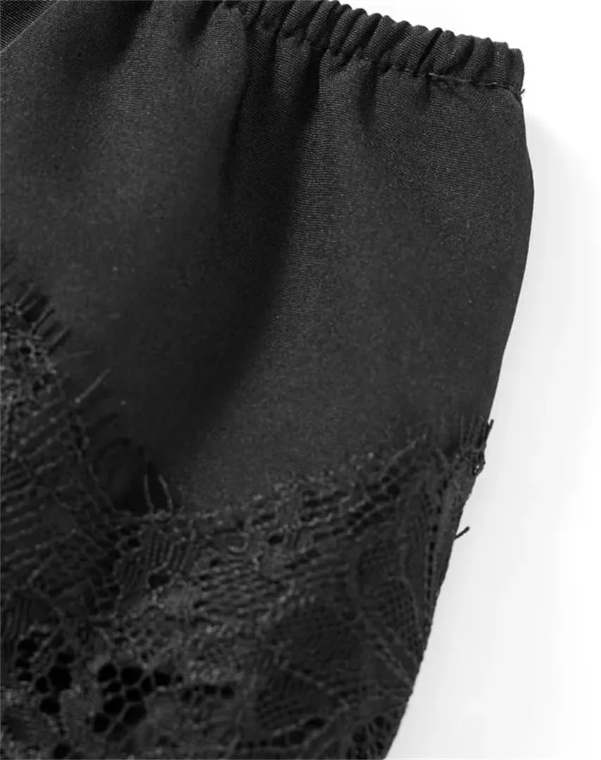 Women Lace Mini Skirts Clothes Mid-Rise Pleated Lace Casual Short Skirts