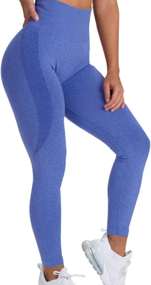 Women Seamless Lifting Leggings High Waist Tummy Control Sweat Wicking Yoga Pants Elastic Soft Trousers