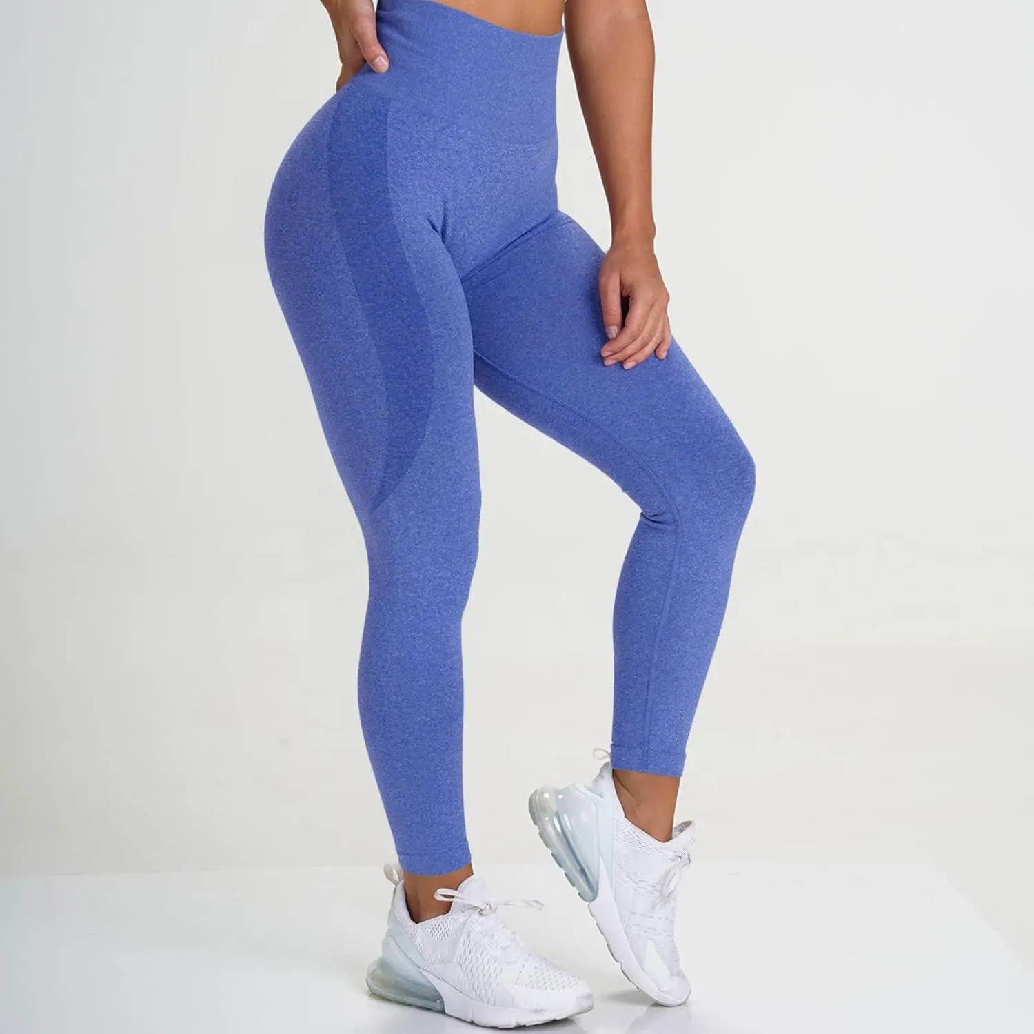 Women Seamless Lifting Leggings High Waist Tummy Control Sweat Wicking Yoga Pants Elastic Soft Trousers