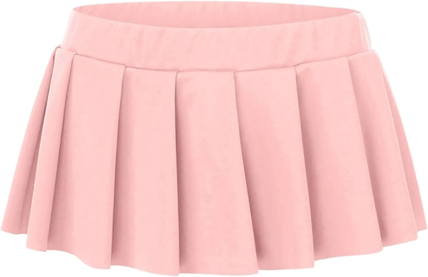 Women Sexy Role Play Pleated Mini Skirt Ruffle Lingerie for Schoolgirl Silk Midi Skirt