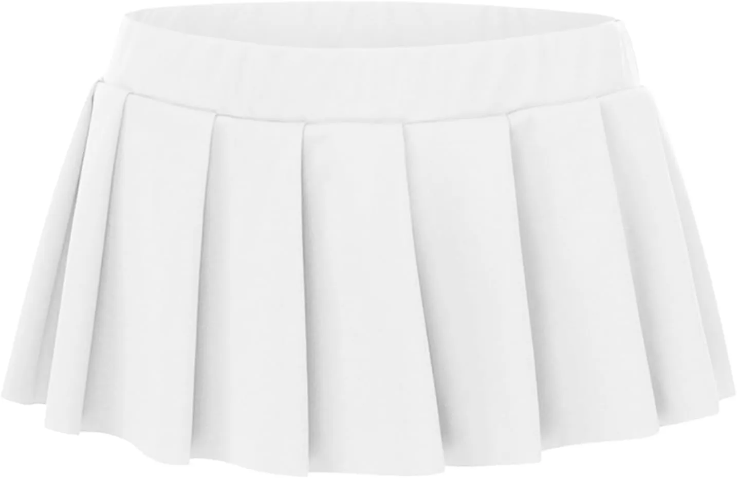 Women Sexy Role Play Pleated Mini Skirt Ruffle Lingerie for Schoolgirl Silk Midi Skirt