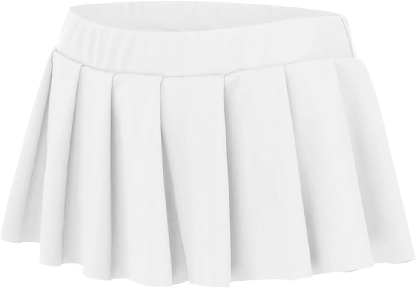 Women Sexy Role Play Pleated Mini Skirt Ruffle Lingerie for Schoolgirl Silk Midi Skirt