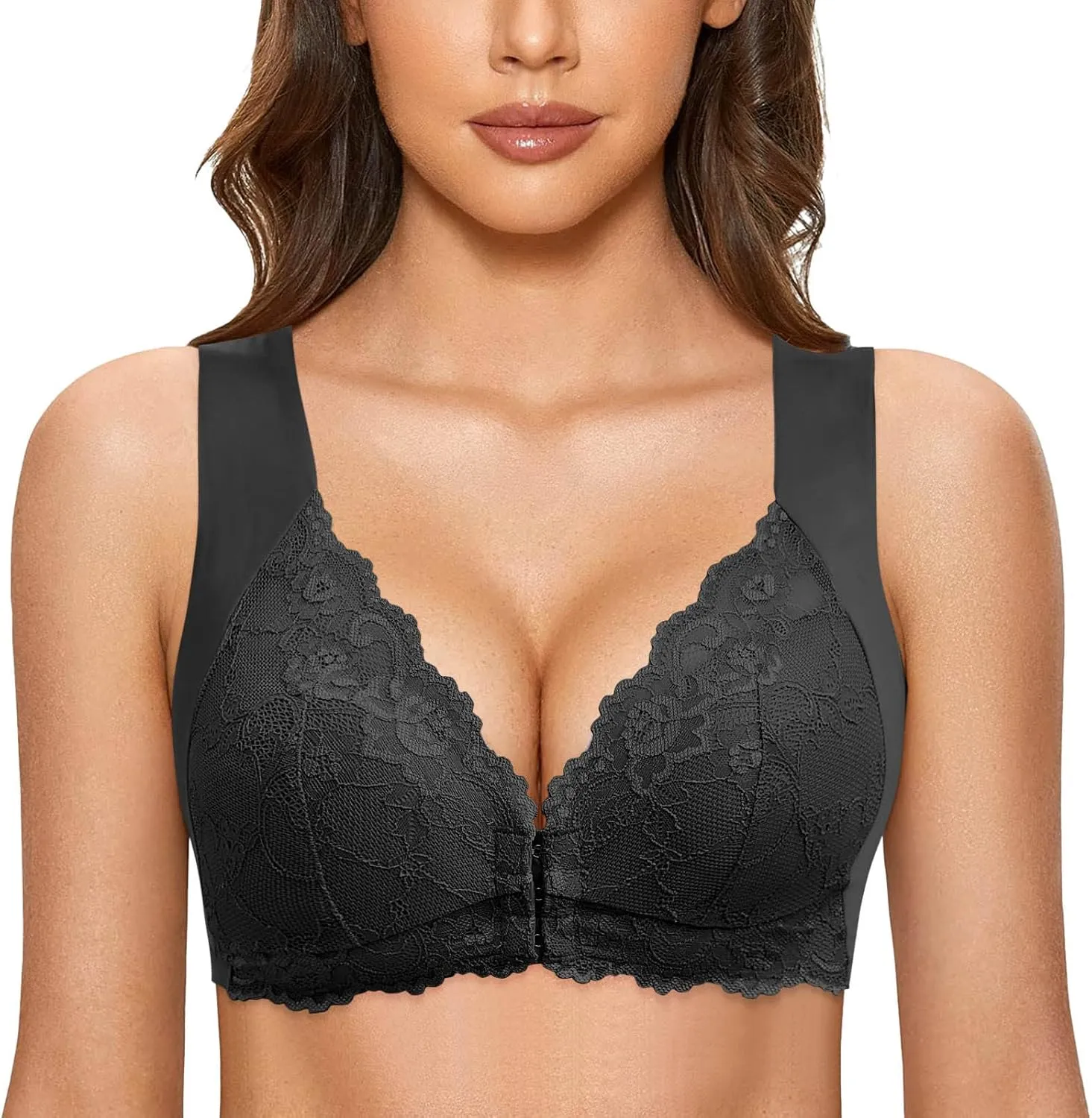Women Wirefree Full-Coverage Bras Everyday Seamless Padded Adjustable Straps Sexy Bra Bralettes