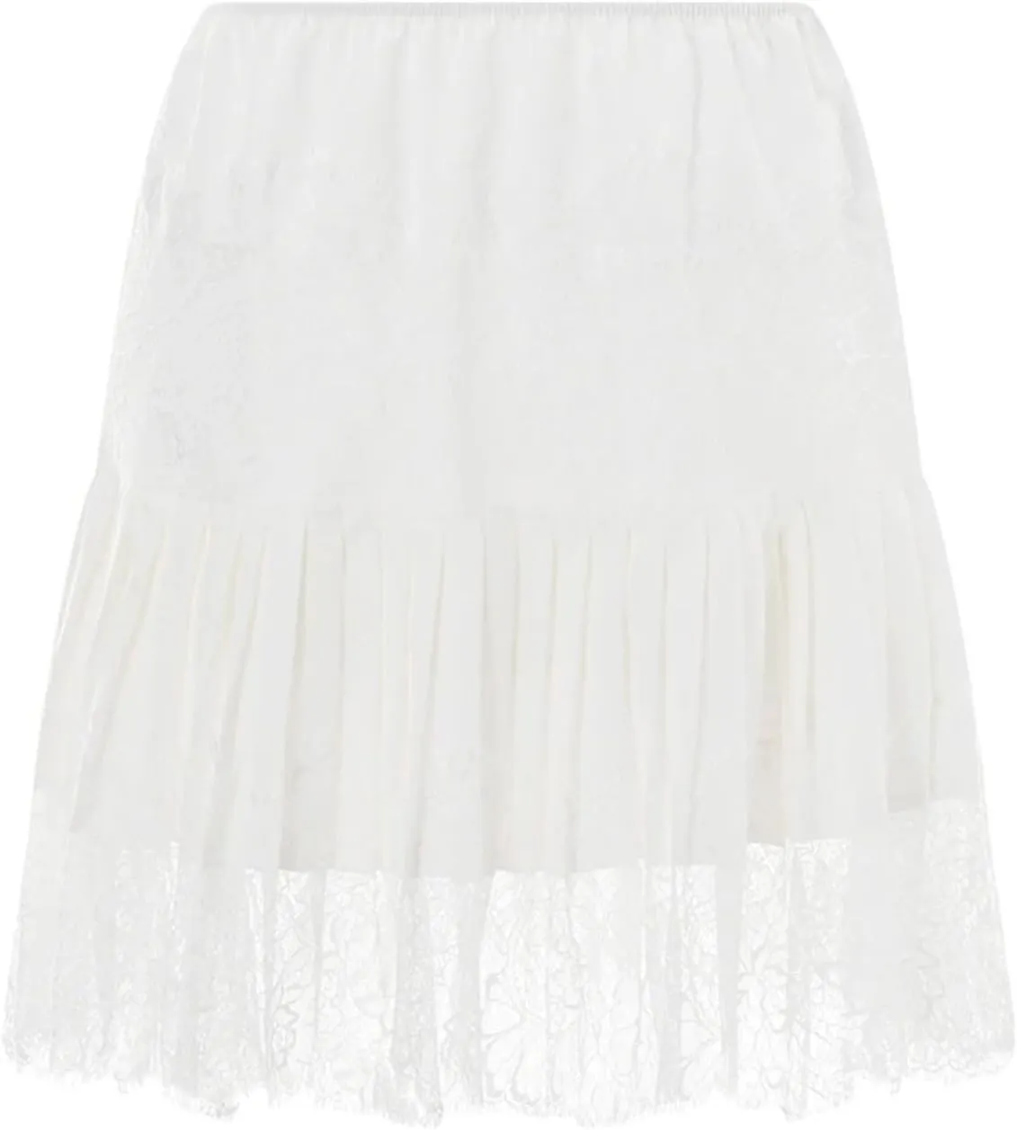 Women Y2K Lace Mini Skirts Summer Lace Slip Pleated Ruffle Floral Lace Tiered Short Skirts