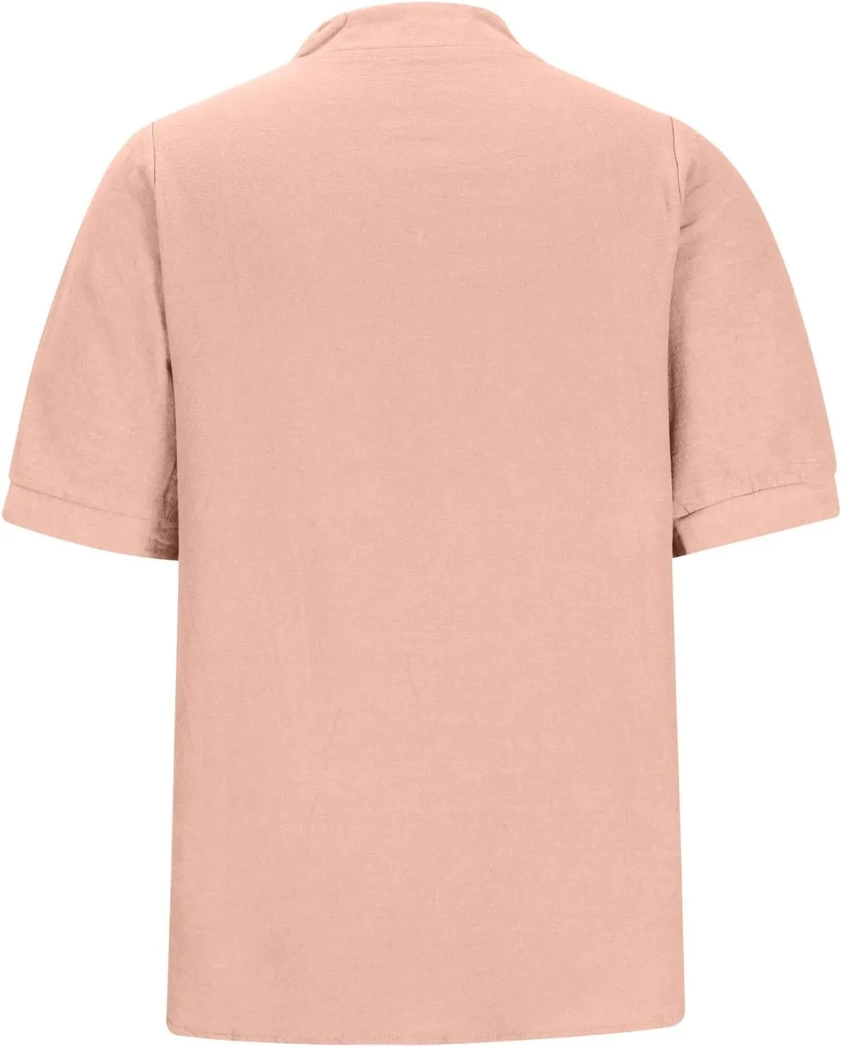 Womens Cotton Linen Summer Tops Short Sleeve Notched V Neck Tshirts Casual Loose Fit Cute Tees Soft Cmofy Shirts