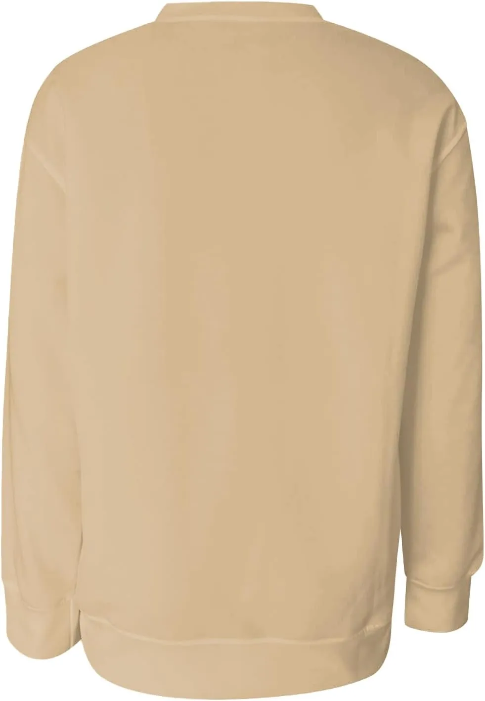 Womens Crewneck Sweatshirts No Hood Fall Long Sleeve Outfits Fashion Solid Oversized Sweatshirt Winter Pullover 2024