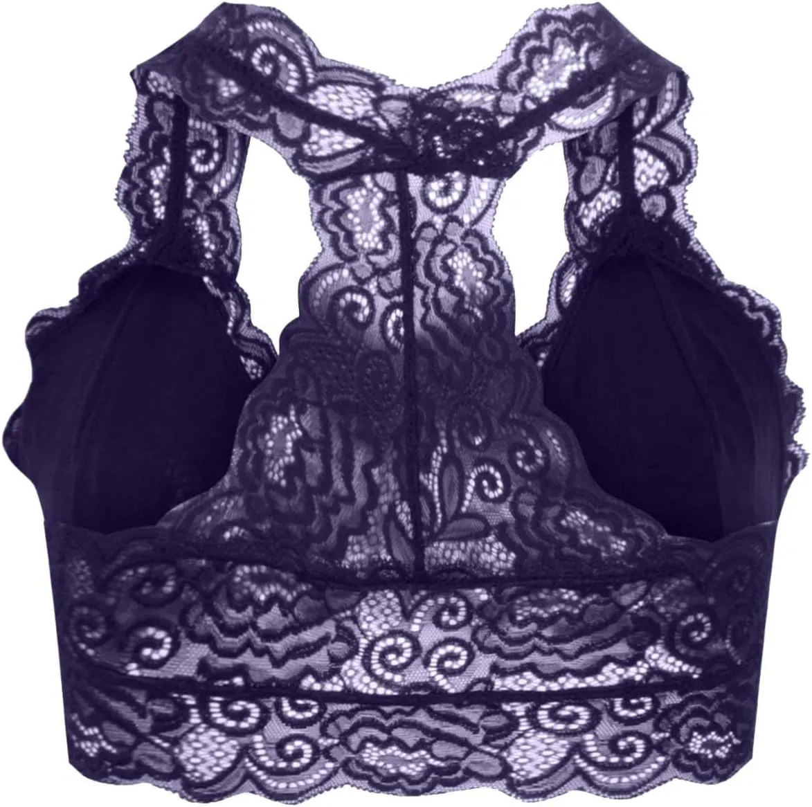 Womens Lace Bralette, Sexy Wireless Comfortable Full Coverage Lingerie Bra Wirefree Bralettes Tshirt Brassiere