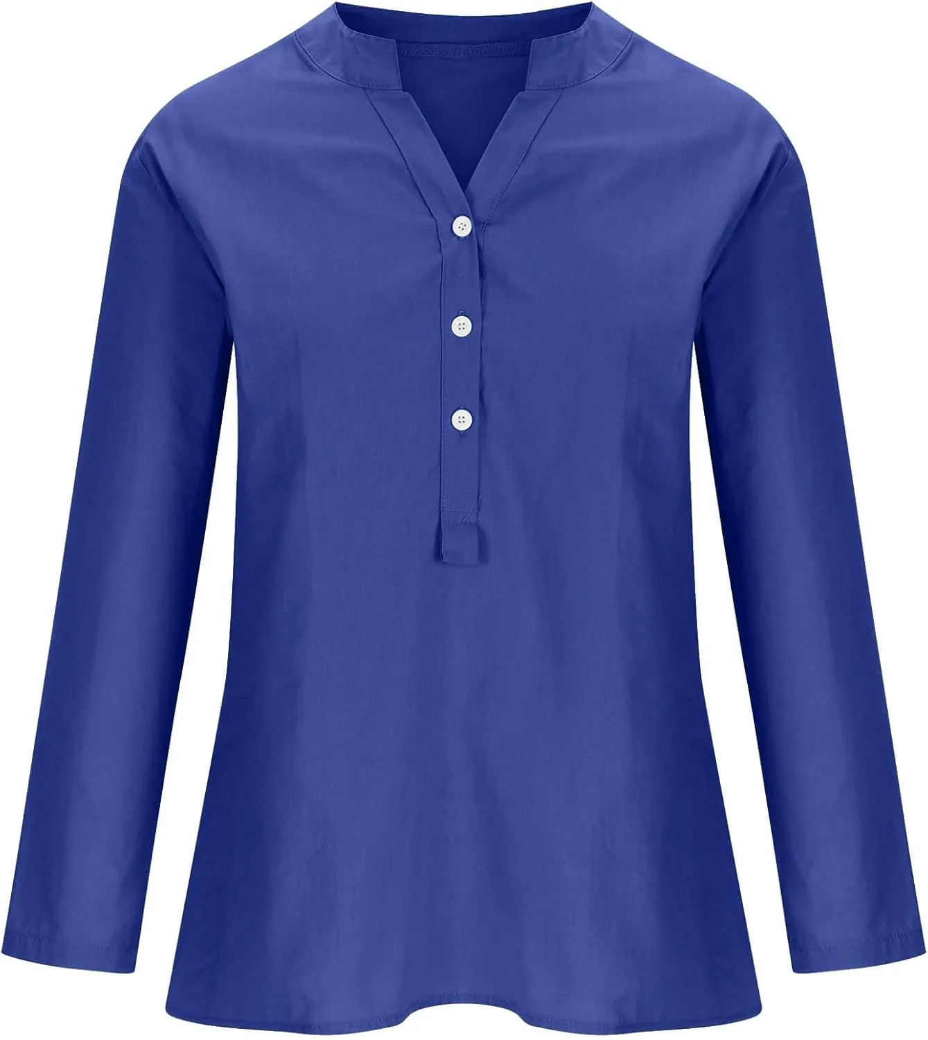 Women's Linen Shirts Summer Linen Floral Long Sleeve T-Shirts Casual Loose Fit 2025 Fashion V-Neck Blouse Top