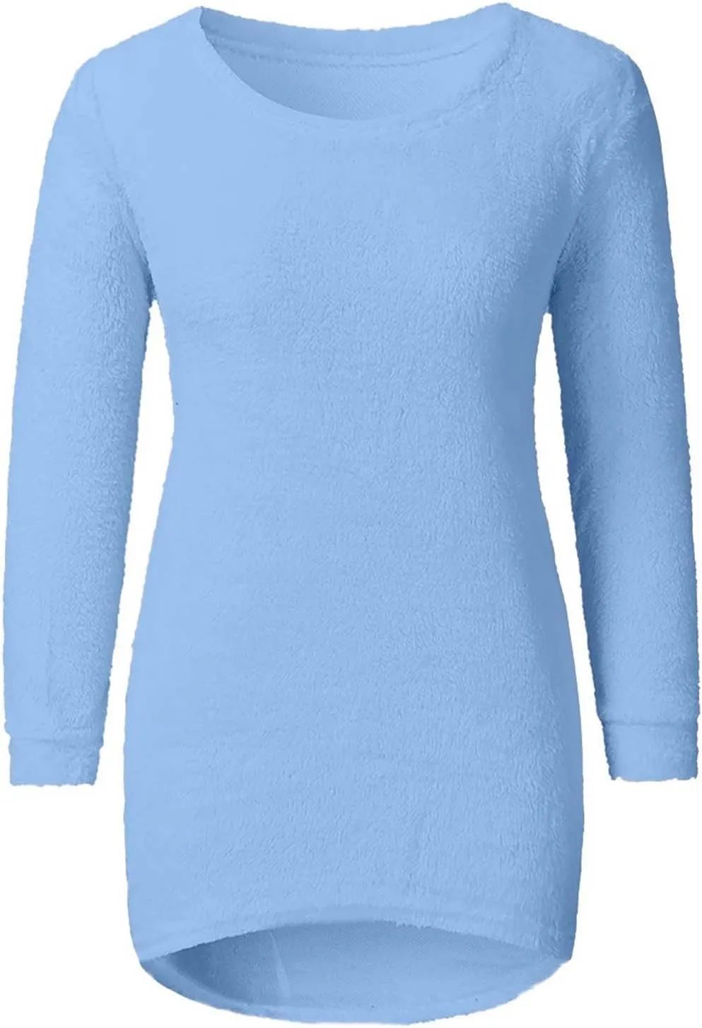Womens Oversized Pink Fuzzy Knitted Sweaters 2024 Fall Winter Crewneck Fluffy Fuzzy Pullover Thermal Cashmere Sweater