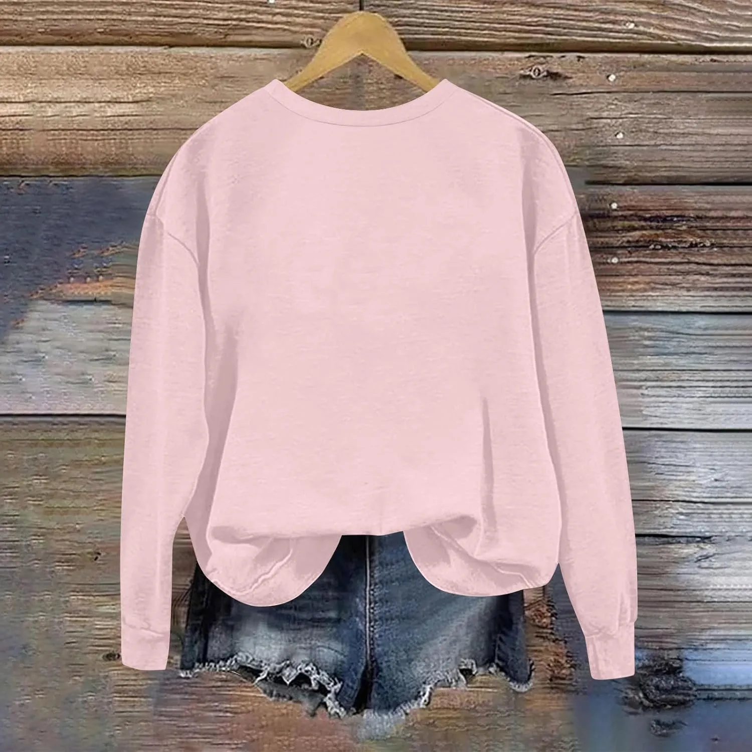 Womens Oversized Sweatshirts Casual Crewneck Long Sleeve Pullover Tops Spring Trendy Comfy Outfits Winter Clothes