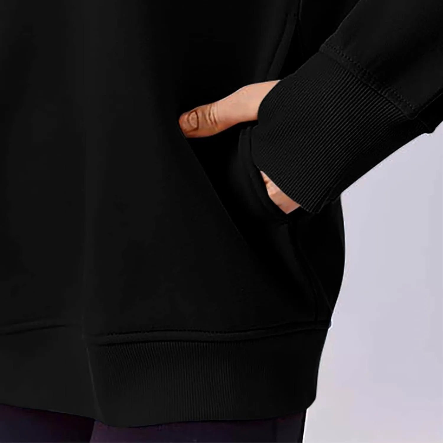 Womens Oversized Sweatshirts Spring Trendy Long Sleeve Crewneck Pullover Tops Casual Comfy Outfits with Thumb Holes