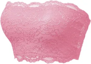 Womens Seamless Stretch No Underwire Bra Breathable Padded Lace Comfort Bra Bralettes