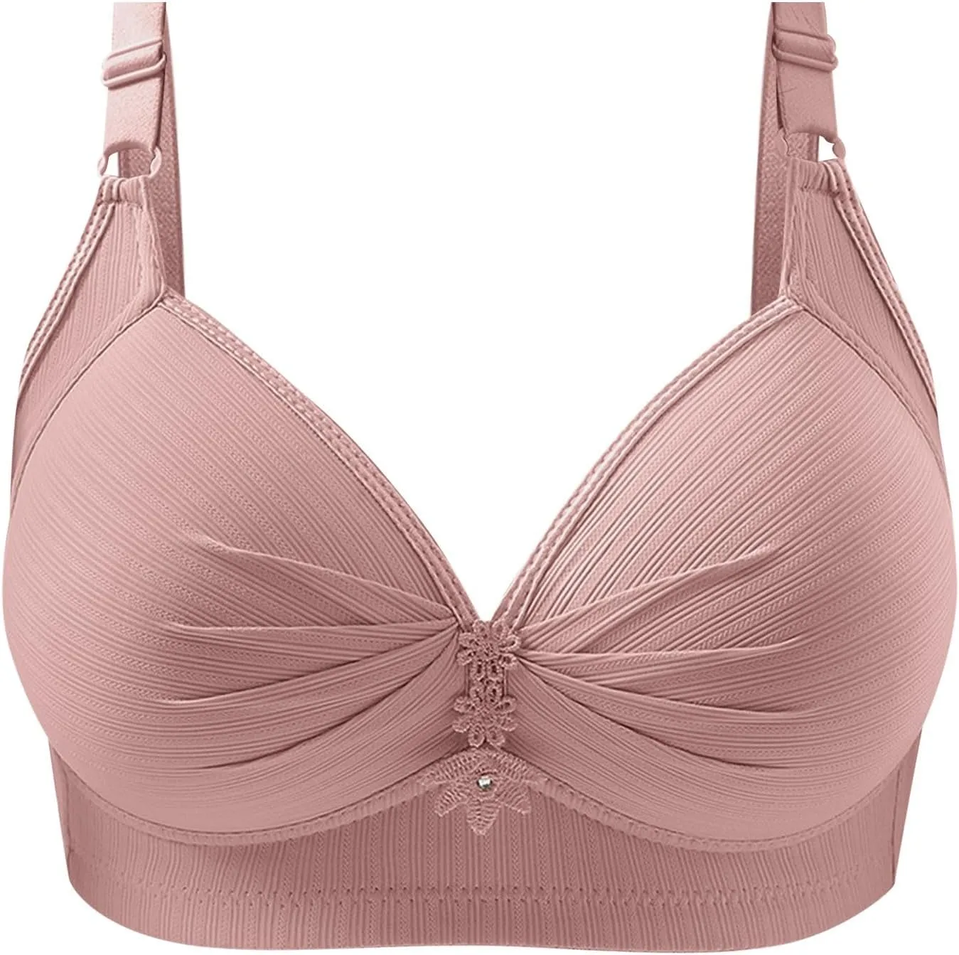 Womens Seamless Stretch No Underwire Bra Sexy Padded Adjustable Straps Comfort Bra Bralette