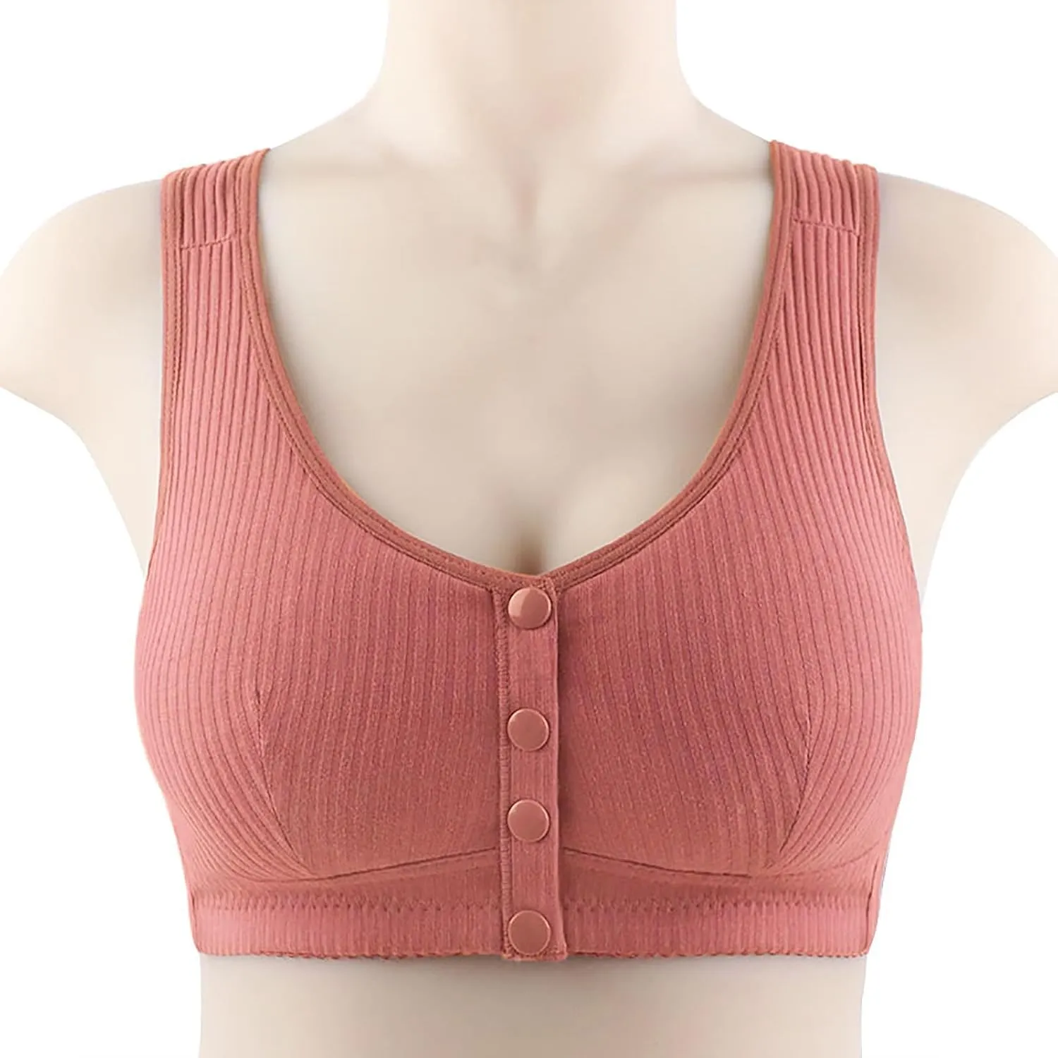 Women's Seamless Stretch Wirefree Bras Ladies Padded High Support Comfort Bra Bralette