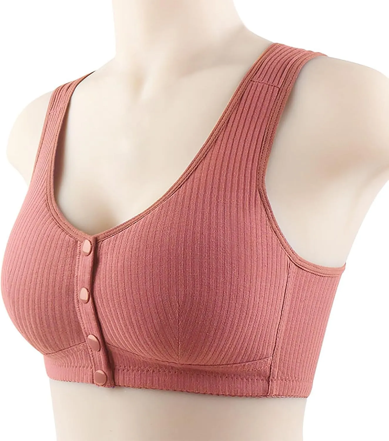 Women's Seamless Stretch Wirefree Bras Ladies Padded High Support Comfort Bra Bralette