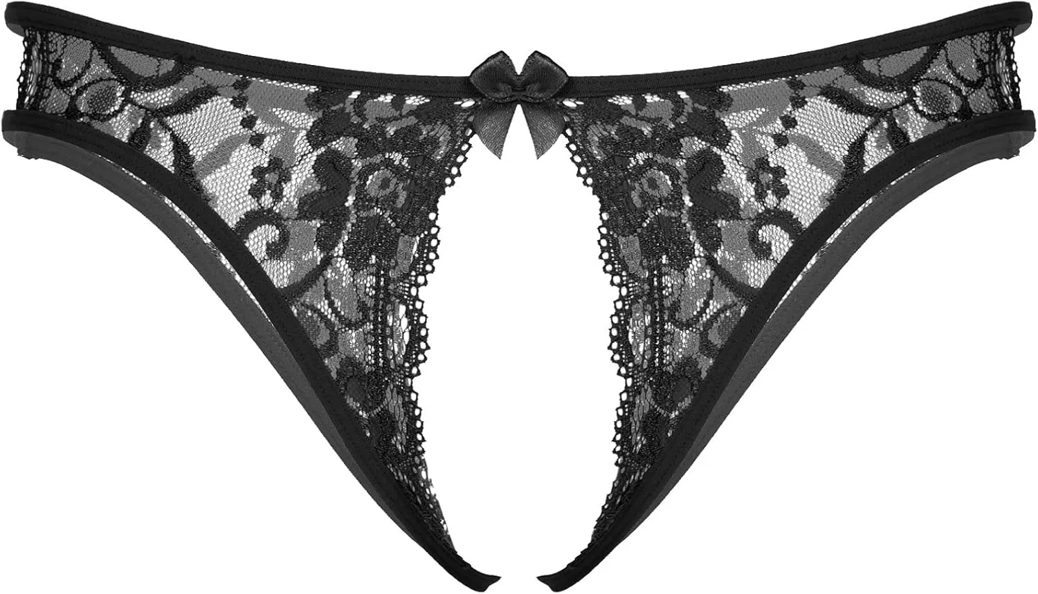 Women's Sexy Lingerie Lace Babydoll 2 Piece Strap Bralette Bra and Panty Set Push Up