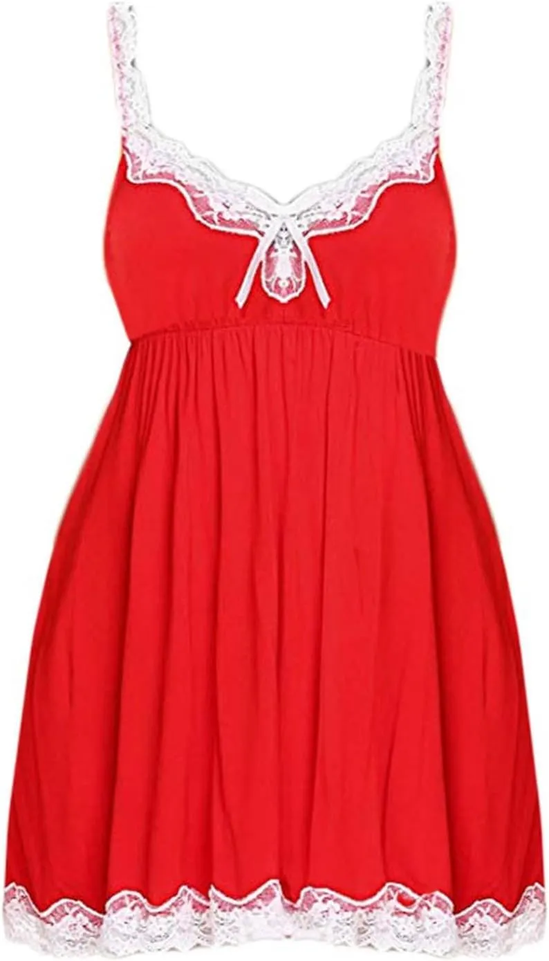 Womens Sexy Lingerie Sets Lace Babydoll Chemise Sleepwear Push Up Sparkly Leotard Bodycon Nightwear