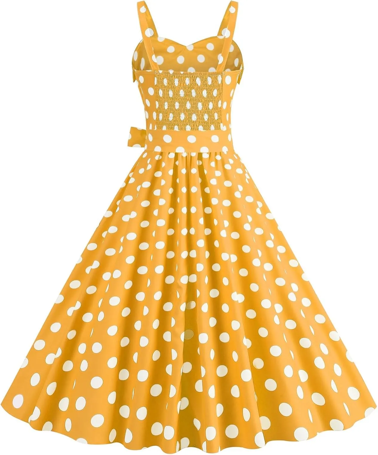 Womens Sleeveless V Neck Plaid Dot Printed Vintage Fit Dress Patchwork Cocktail Party Zipper Swing Dresses