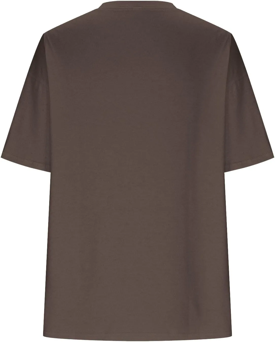 Women's Summer Oversized T-Shirts Short Sleeve Drop Shoulder Tops Casual V Neck Loose Fit Tees Solid Color Tunic Top