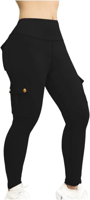 Workout Leggings for Women High Waisted with Pockets Summer Tummy Control Compression Yoga Pants Sweat Wicking 4-Way Stretch