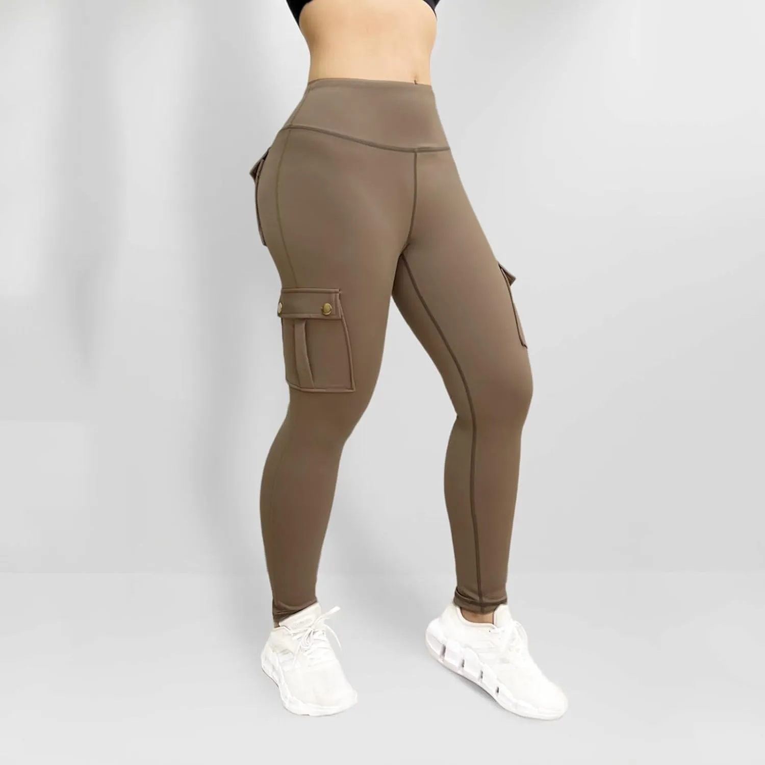 Workout Leggings for Women High Waisted with Pockets Summer Tummy Control Compression Yoga Pants Sweat Wicking 4-Way Stretch