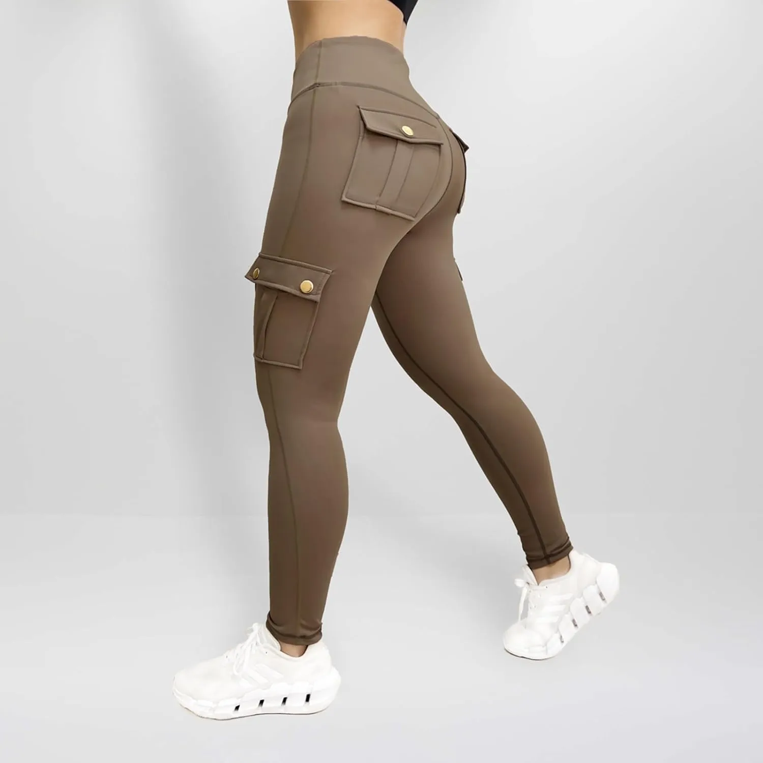 Workout Leggings for Women High Waisted with Pockets Summer Tummy Control Compression Yoga Pants Sweat Wicking 4-Way Stretch