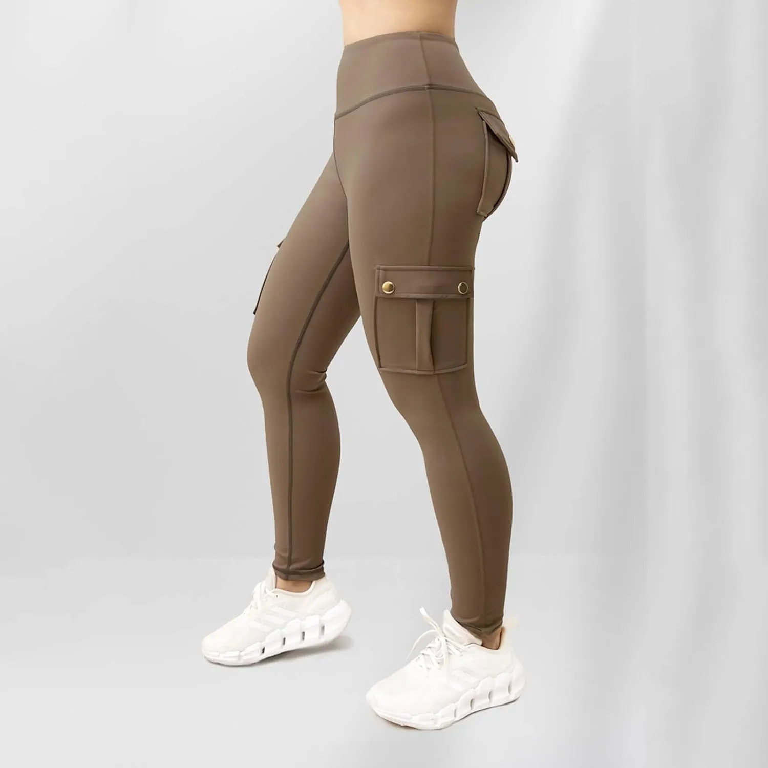 Workout Leggings for Women High Waisted with Pockets Summer Tummy Control Compression Yoga Pants Sweat Wicking 4-Way Stretch