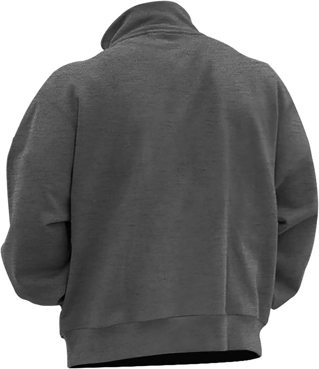 Ymosrh Men's Fashion Work Sweatshirts Quarter Zip Pullover Long Sleeve Athletic Workout Shirts Golf Polo Sweater, S-3XL
