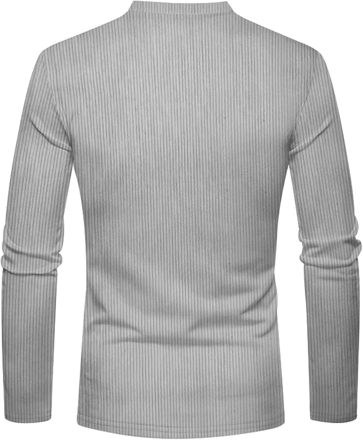 Ymosrh Men's Novelty Sweatshirts Quarter Button Sweatshirt Long Sleeve Corduroy Pullover Tops Henley Sweat Shirt, M-4XL